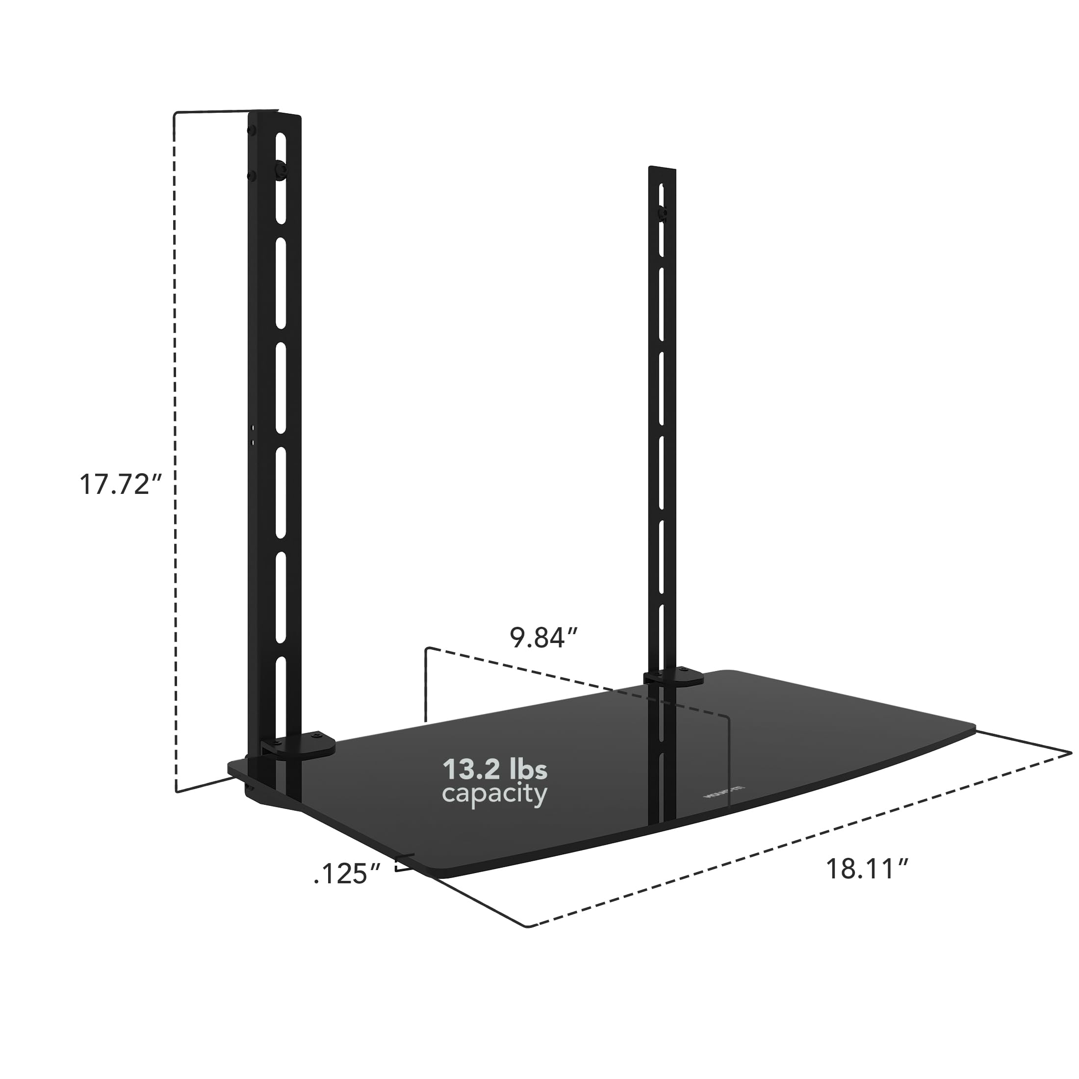(未使用･未開封品)　mount-it 。LCD、LED、プラズマテレビ壁マウントブラケットforケーブルボックス、DVDプレーヤー、ステレオコンポーネントシェルフ 2 Shelf MI-84 f4u0baa 中古】(未使用・未開封品) mount-it 。LCD、LED、プラズマテレビ